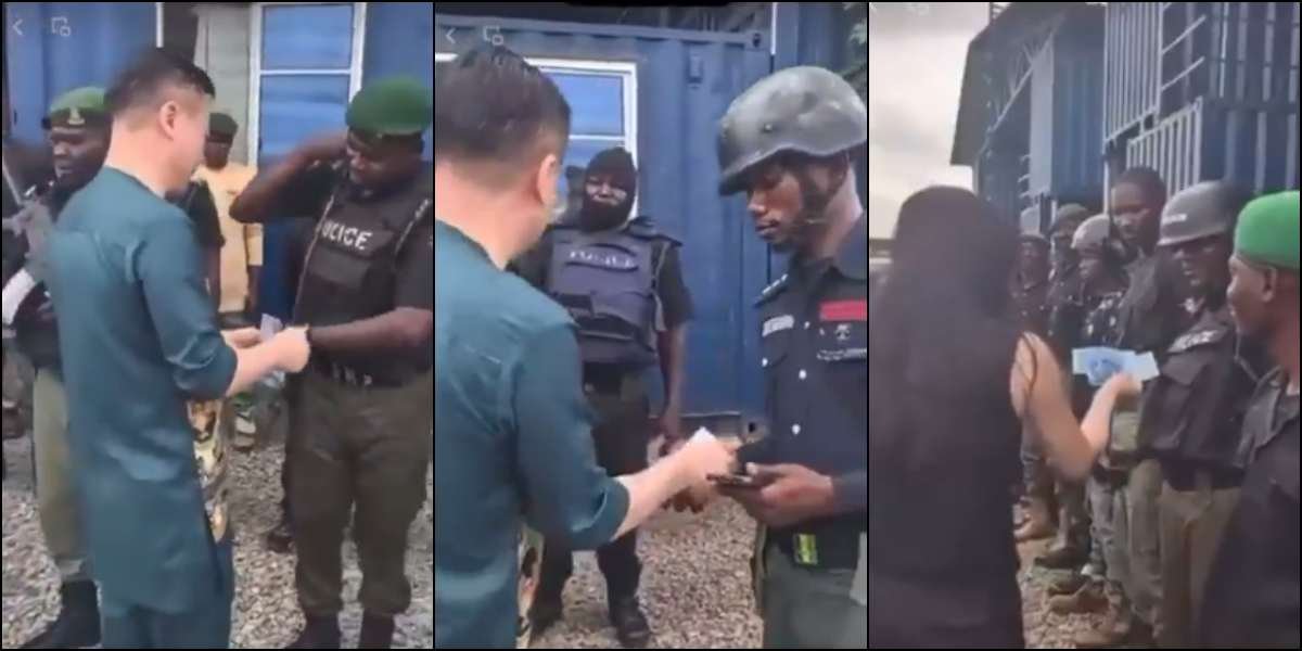 video of Police officers collecting money from their Chinese bosses