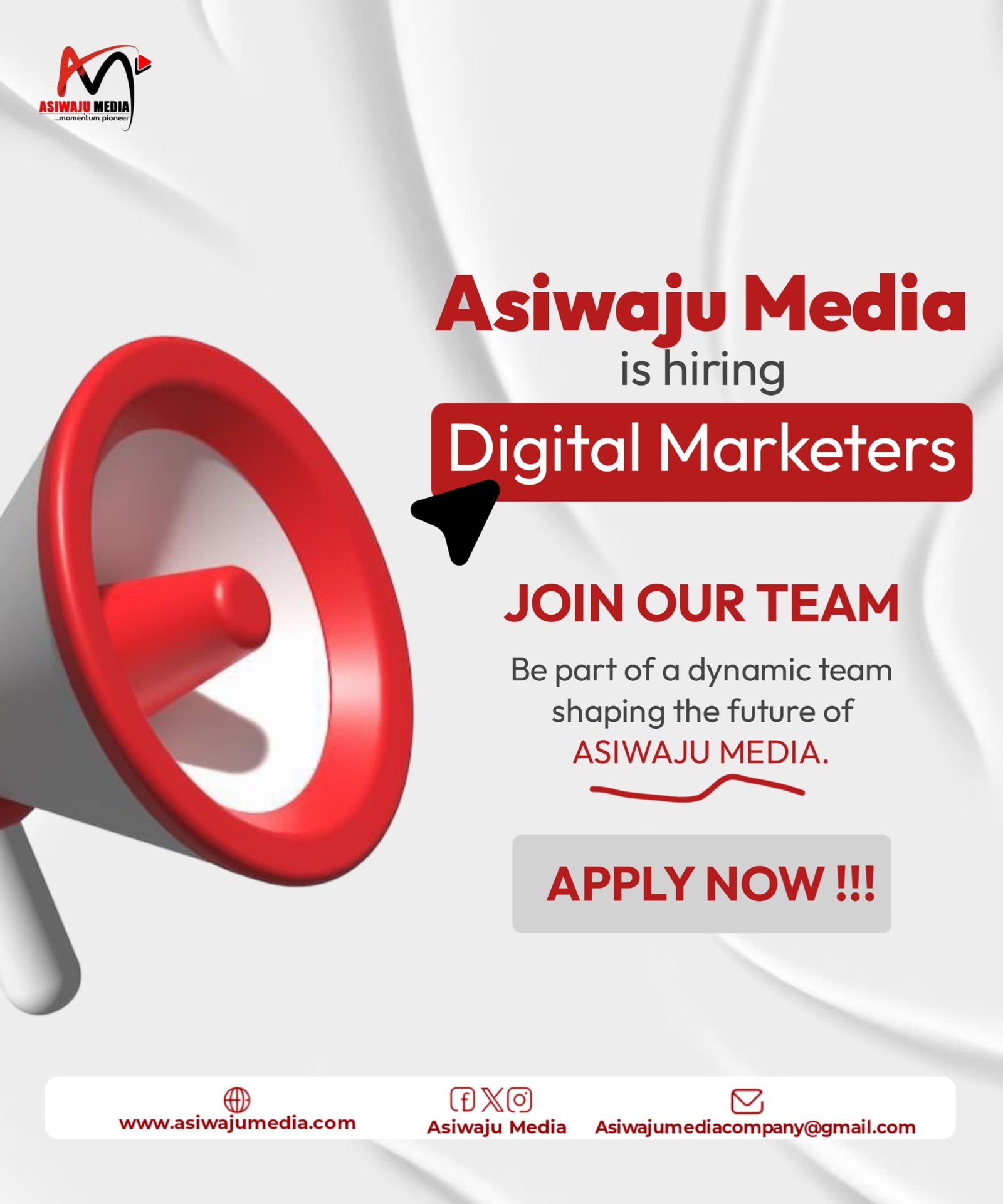 Vacancy!!! Digital Marketers Needed At ASIWAJU MEDIA 