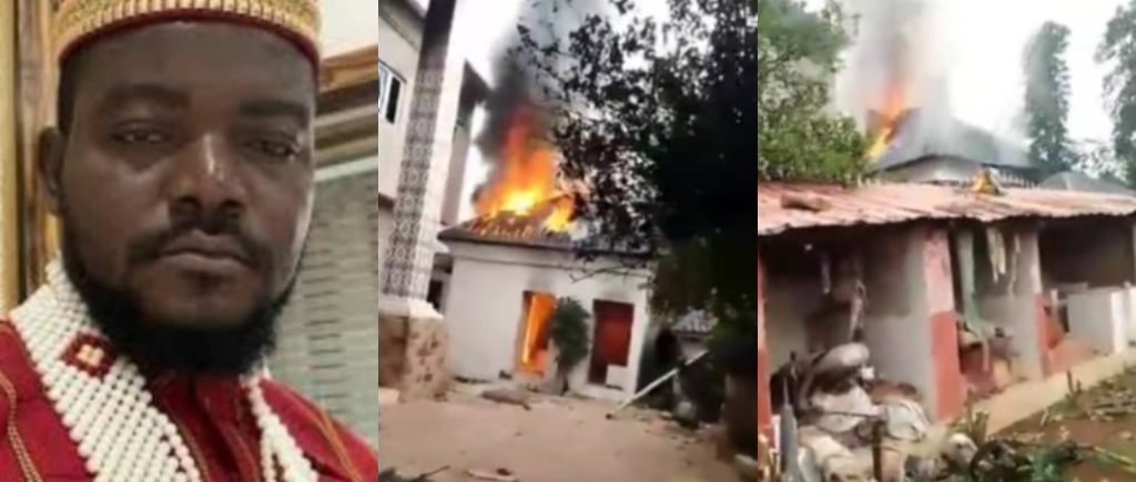 Enugu Youths Set Native Doctor’s House, Shrine Ablaze Over Alleged Human Rituals