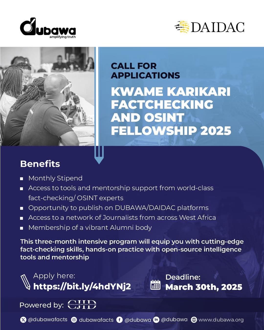 2025 Kwame Karikari Fact-checking Application Now Open